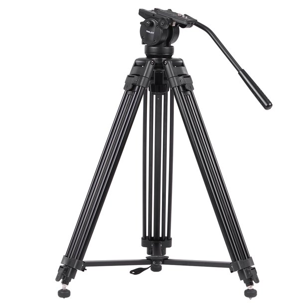 KINGJOY-trípode oficial VT-2500 + VT3510 para cámara de vídeo profesional, soporte de cámara DSLR, de aluminio, amortiguación fluida